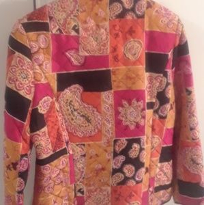 Lightweight sequined mandarin-styled jacket